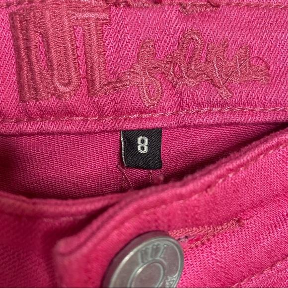 EUC Kit from the Kloth Diana Jeans in Vivid Fuchsia, Size 8 - Picture 4 of 4